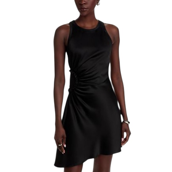 NWT Victoria Beckham Gathered Side Crepe Dress Size 4 - Picture 4 of 9